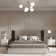Ceiling light eurosvet marbella 60147/6, E14, 6x40W, 980x980x550 mm, brass color