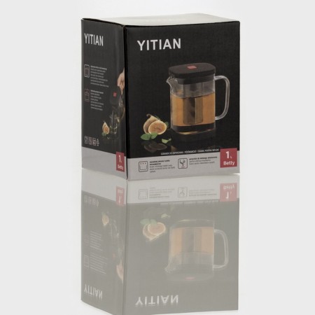 Housing glass teapot "Hugge", 600 ml, with metal sieve-7