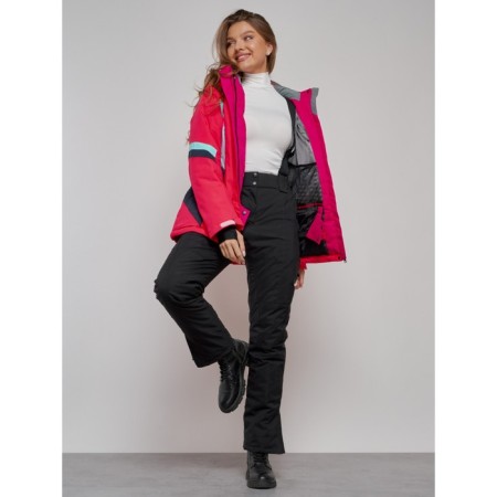 Ski jacket female winter, size 50, pink color-18