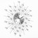 Watch walls, series: openwork, "mirror spheres", smooth move, d-39 cm, dial 13 cm