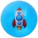 Children's ball zabiaka, d = 22 cm, 60 g, blue color