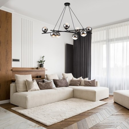 Suspended lamp 8x40W E14, size 89x56x96 cm-4