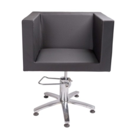 Hairdressing chair domino, five -pound, black color 660 × 600 mm