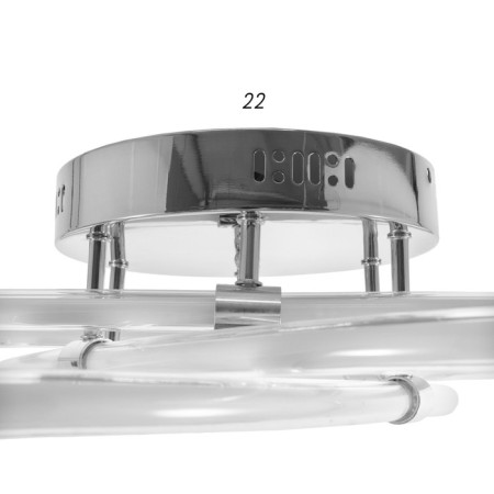 Люстра 1801/3 LED 100Вт 4000К хром 62х62х10 см BayerLux-4