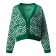 Cardigan female, dark green color, one size (42-46)
