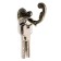 Furniture hook cappio hush, one -rod, bronze