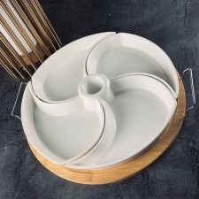 Menzhitsa Lenardi Bamboo, on a stand, porcelain, bamboo, 28 cm