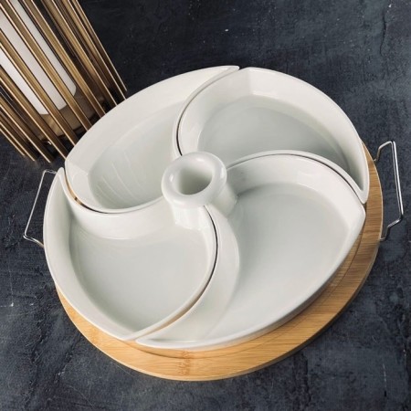 Menzhitsa Lenardi Bamboo, on a stand, porcelain, bamboo, 28 cm