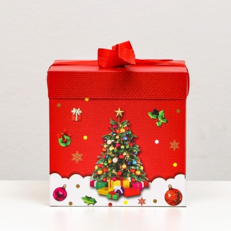 Self -assembly box "Christmas tree" 15 x 15 x 15 cm-1