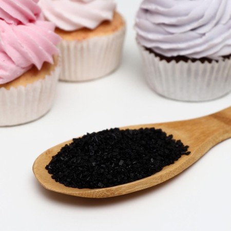 Sprinking sugar decorative "Color sugar" black, 50 g-1