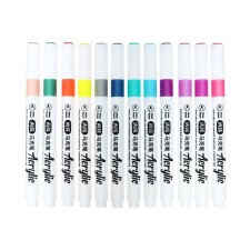 Acrylic markers set 24 colors, a round tip, for any surface