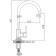 ACCOONA A4522F kitchen mixer, 1-crap, silumin, 35 mm cartridge, black