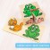 Wooden cubes "Animals" 4 elements, volume