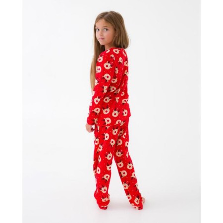 New Year. Pajama Children's KAFTAN "Happy New Year" R.28 (86-92)-2