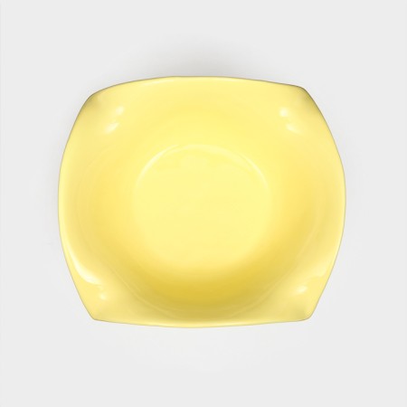 Ceramic “drop” plate, 23 cm, yellow, 1 variety, Iran-2