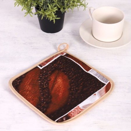 Take 18x18 cm, coffee, waffle, 100% cotton