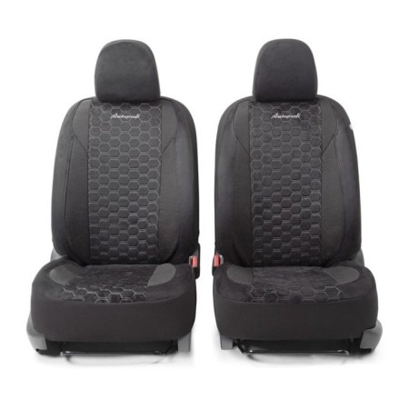 Alcantara Autorekhli Alcantara with a contrasting prostrate, 5 mm foam, 3D, 15 objects, 5 head restraints, 2 pockets, 4 lightning, 4 end valves, Airbag black-gray gray-1