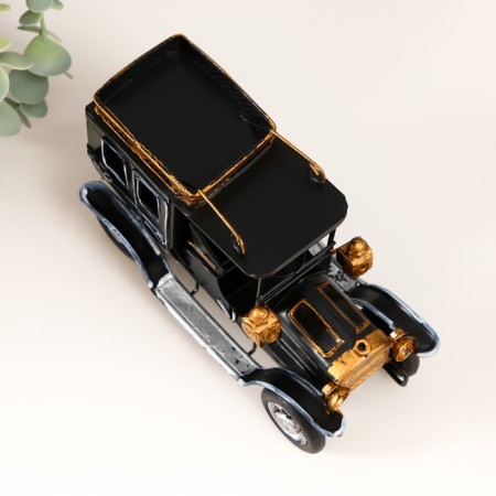 Metal souvenir "Retro. Black-gold car" 16.7x7.7x11 cm-5