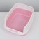 Closed toilet 51 x 34 x 37 cm, pink+scoop (with UV lamp)