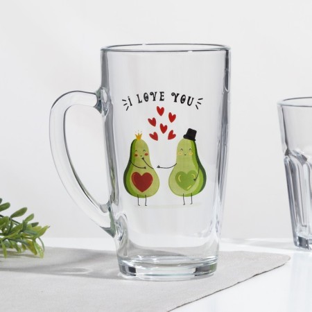 Avocado mug, 400 ml, MIX drawing-5