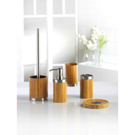 Axentia bonja toilet from bamboo and stainless steel Ø 9.5 cm, height 36 cm-6