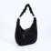 Load bag with zipper, external pocket, long belt, black color
