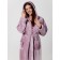 Women's bathrobe with a hood, size 48, plum color