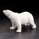 Souvenir "White Bear Standing", handmade, porcelain