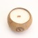 Candle in the coconut aromatic, sandalwood, soy wax, 8x10 cm, in the box