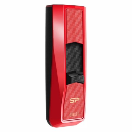 USB flash drive 32 Gb Silicon Power Blaze B50 Red Carbon USB 3.0-1