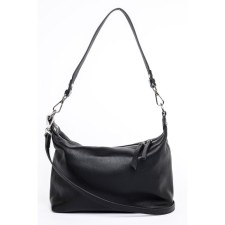 Bag Cross-Body Women's, genuine leather, Ludor black, 30x10x20 cm