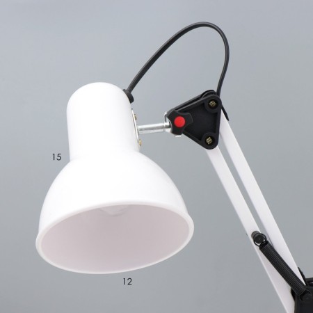 EXCHOUNCY Table lamp E27 40W white 14.5x14.5x53 cm Risalux-3
