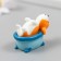 Figure for Florarium Polystone "Pyosik takes a bath" 3 cm