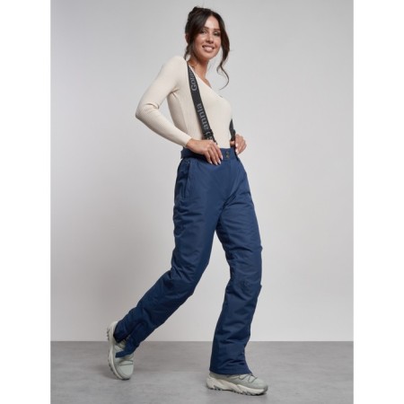 Semi-combinezone ski insulated female winter, size 44, dark blue color-17