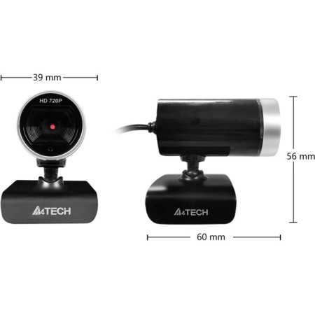 Camera Web A4Tech PK-910p Black 1MPIX (1280x720) USB2.0 with a microphone-3