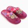 Women's slippers, pink mix, size 37