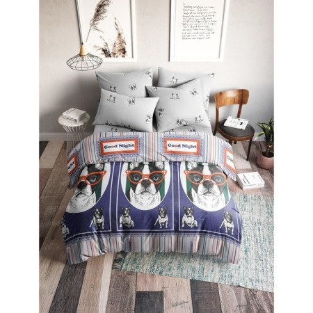 Bed linen 1.5 joint venture "Mr.", size 145x215 cm, 145x215 cm, 50x70 cm - 2 pcs