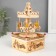 Souvenir musical mechanical tree "Carousel - Bear on the horse" 10x10x19 cm