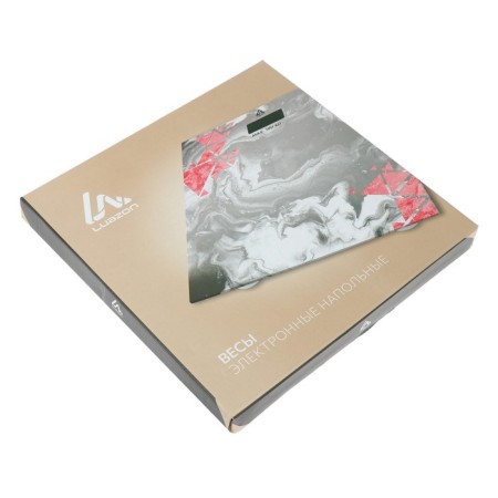 Floor Libra Luazon LVE-005 "Pattern", electronic, up to 180 kg, 2xaa (not in the kit)-8
