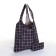 Permanent bag on the button, folding, black color