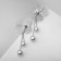 Earrings with pearls "bead" Katalya, color silver