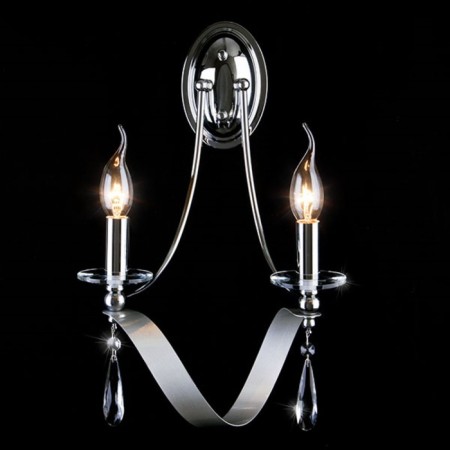 Sconces ADELIA 2x60W E14, chrome 40x22x42 cm-1