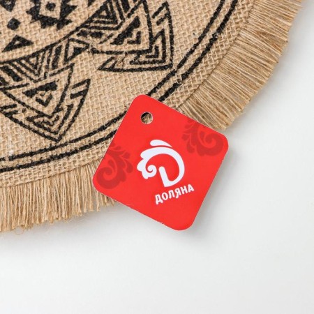 Serving napkin "Africa", d = 35 cm, black color-3