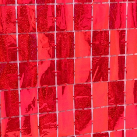 Festive curtain holography, 100 × 200 cm., Red color-1