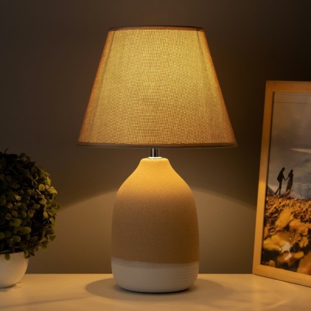 Table lamp "Aime" 1x40W E14 ivory 25x25x40cm-1