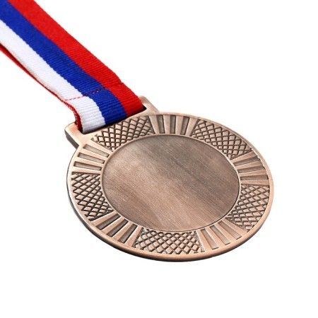 Medal for applying 001 diam 6.5 cm. The color of bronze. With a ribbon-2