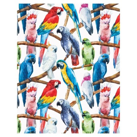 Pillow Golk "Collection of parrots, decorative, size 16x45 cm-1