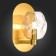 Sconces st. SL1188.301.01. Idesia. 1x40 W, E14, 17x30 cm, brass color