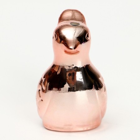 Whistle ceramic bird "Pink Gold"-4