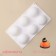 Form for mousse desserts and baking konfinetta "dome", silicone, 30 × 17.5 × 4 cm, 6 cells (d = 7.5 cm), white color